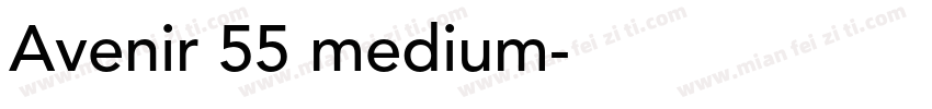 Avenir 55 medium字体转换